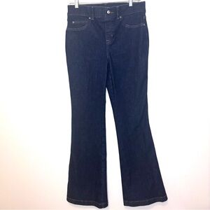 SPANX EveryWear Flare Pull On Jeans M - Shaping Dark Blue